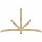 Ekena Millwork Alberta Rough Sawn Timber Gable Bracket, Douglas Fir, 84"W x 49"H x 4"D x 4"F, 14/12 Pitch GBW084X49X0404ALB00RDF - alternate 1